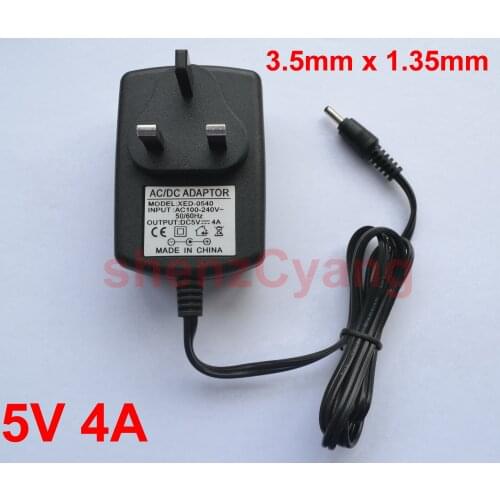 50pcs 5V 4A Laptop Ac Adapter /Battery Charger UK plug For for Lenovo ideapad 100S-11IBY 80R2 MIIX 310-10