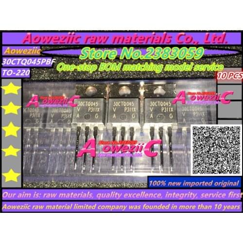 Aoweziic 100% new imported original VS-30CTQ045PBF 30CTQ045 30CTQ045PBF TO-220 Schottky rectifier 30A 45V