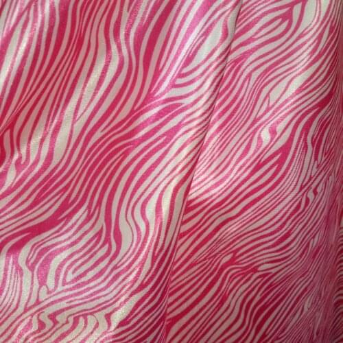 Zebra Saitn Glossy Decoration Fabric Charmeuse fabric DIY Cap Tilda bLining Material Polyester Fabric 100CM
