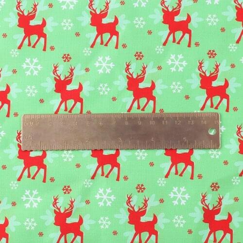 Diy 50 * 140cm/piece Christmas polyster and cotton fabric printed polyester fabric sewing home textile clothing patch patchwork
