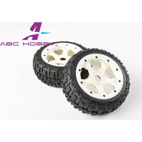 HPI RACING/KM HPI 5B 5T 5SC LOSI TDBX FS racing MCD 1/5 scale rc 5B front tyres set with nylon hub (Generation 3)