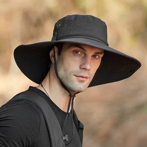 Summer Uv Hats Mens Waterproof Outdoor Sun Protection Breathable Fisherman Cap Foldable Hat Protect Travel Cap Cap Male