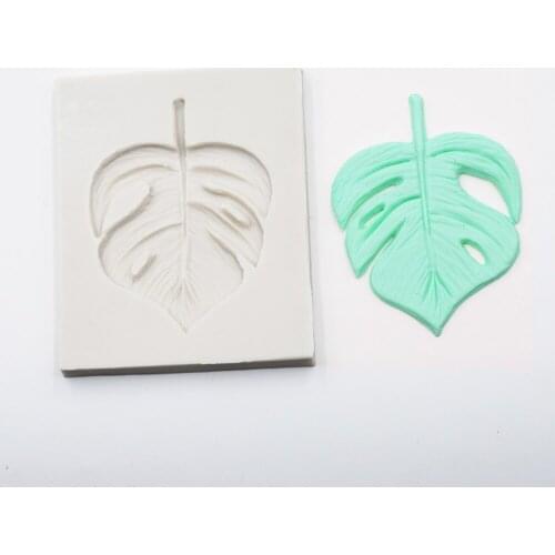 KLM Food Grade Silicone Cake Decorating Mould Leaf Shape Fondant Cake Decorating Silicone Mold