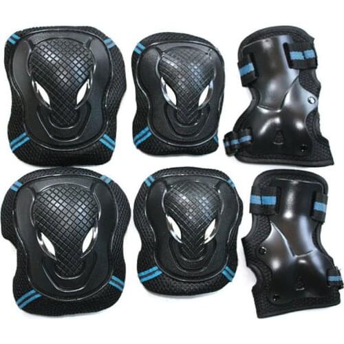 6PCS Bicycle Motorcycle Elbow Pads and Knee Pads Adult Skating Off-road Racing Outdoor Sports Protective Gear