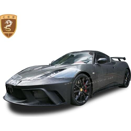 New Fashion Lotus Cars GTE Style fiberglass body kit for front bumper and rear bumper Upgrade Lotus car body kit parts 00660