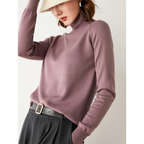 Autumn simple soft turtleneck sweater women winter pullover large size knitted pullovers long-sleeved top sweater Women jumper