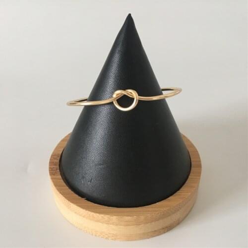 Open Charm Cuff Bangles & Bracelets For Women Simple Triangle Bamboo Heart Knot Leaf Arrow pulseras Tiny Jewelry for women