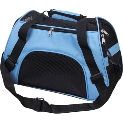 Portable Foldable Dog Cat Carrier Breathable Mesh Travel Cage Crossbody Tote Bag Cage Crossbody Tote Bag