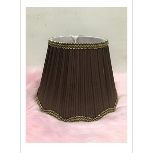 E27 Art Deco Lamp shades for table lamps wave Pattern coffee lace Textile Fabric lampshade modern style lamp cover for lamp