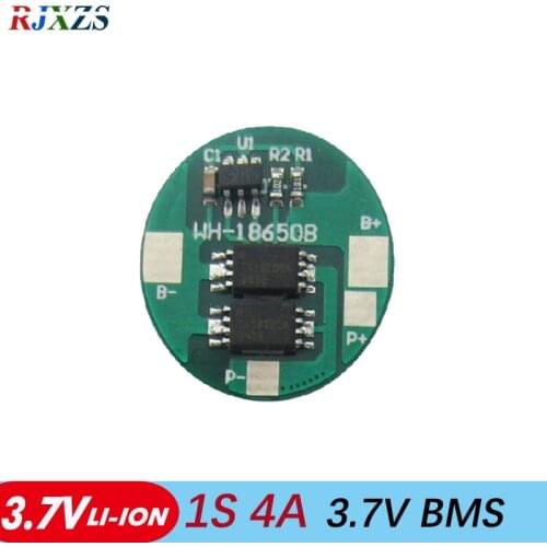1S 4A 4.2V li-ion BMS PCM battery protection board bms pcm for lithium LicoO2 Limn2O4 18650 li battery