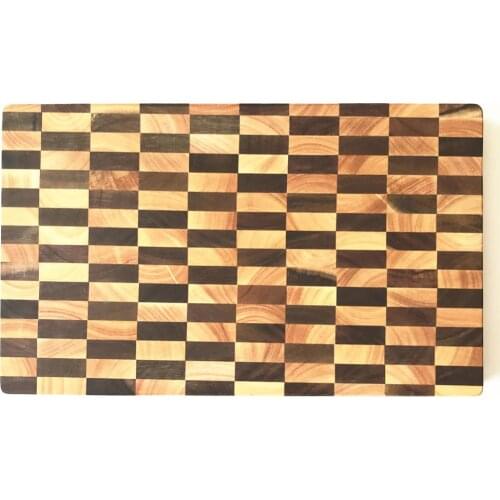 Acacia Wood Cutting Board Rectangle End Grain Butcher Block