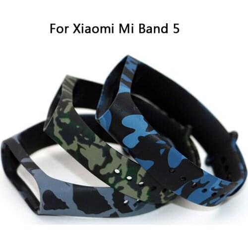 For Xiaomi Mi Band 5 Strap TPU+TPE Silicone Wrist Strap For Mi Band 5 Bracelet For Xiaomi Mi Band 5 Replacement ремешок