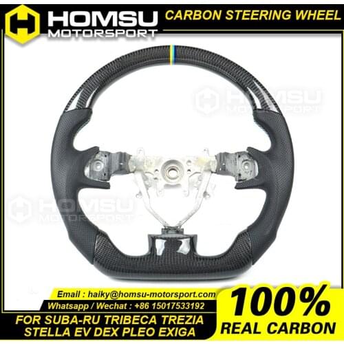 Custom Alcantar carbon fiber steering wheel For tribeca trezia stella EV dex pleo exiga racing wheel convertible