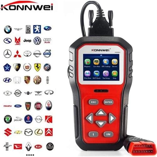 KONNWEI OBD OBD2 Automotive Scanner Car Diagnostic Tools KW860 Code Reader Clear Fault Error Codes OBD2 Universal Auto Scanner