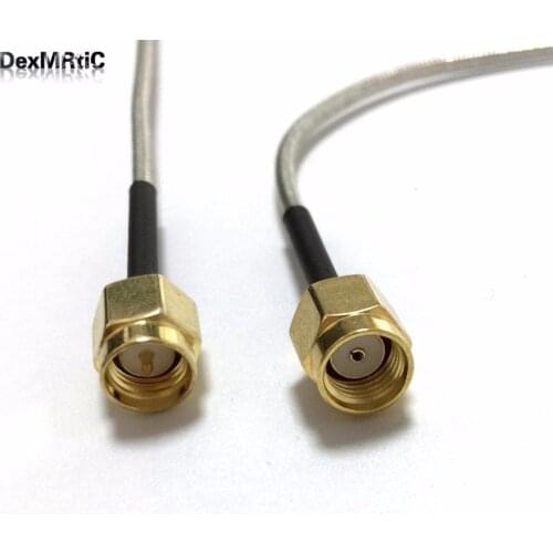 SMA Male to RP SMA Male Plug Pigtail Cable Adapter RG405.086" 20CM/50CM/100CM NEW wholesale price