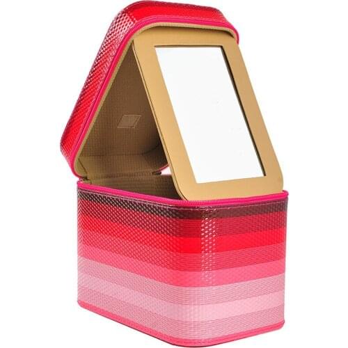 Cosmetic Bag Women Fashion PU Leather Travel Make Up Necessaries Organizer Zipper Makeup Case Pouch