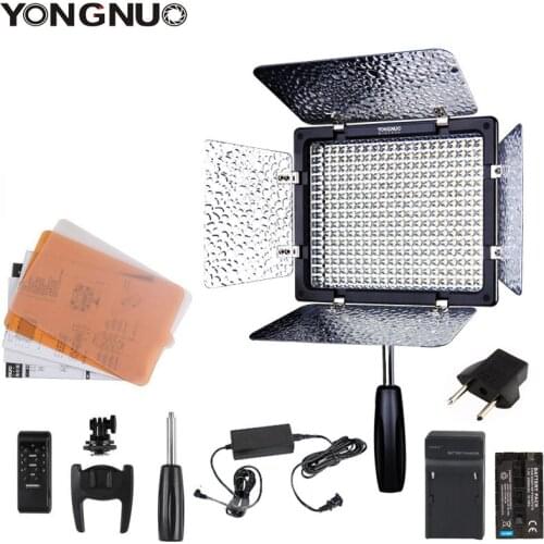 Yongnuo YN300 III YN-300 III 3200k-5500K CRI95 Camera Photo LED Video Light Optional with AC Power Adapter + Battery KIT