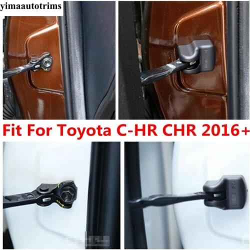 Car Door Stop Rust Waterproof Plastic Protective Cover Kit 4 Pcs For Toyota C-HR CHR 2016 2017 2018 2019 2020 2021 Accessories