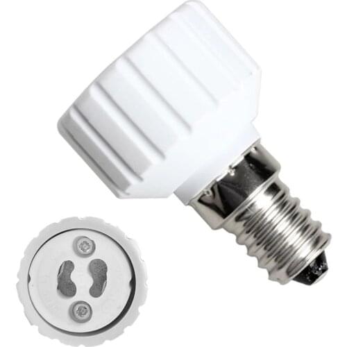 1pc E14 to GU10 LED Light Lamp Converter Socket Adapter Holder for led bulb spotlight lighting plug base