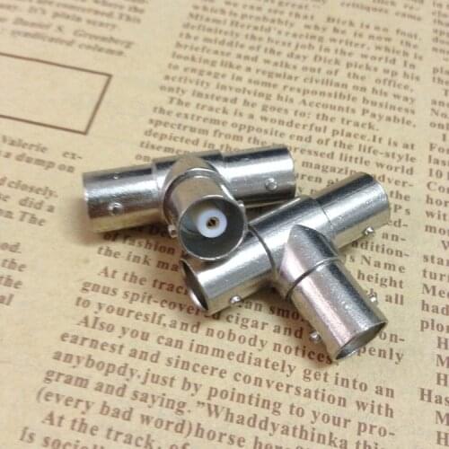 5pcs/lot BNC three-way monitoring video connector BNC three-way connector Q9 connector 3-way two video head