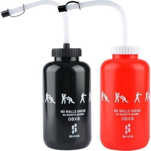 Boxing Water Bottle 1L Large Capacity Sport Bottle Squeezable Sports Water Cup With Long Straw For Cycling Sport Accessories