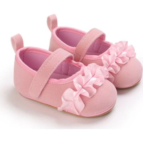 Spring Autumn Baby Shoes Solid Color Baby Girls Prewalker Anti-slip Shoes First walkers Casual Baby Girls Soft Shoes