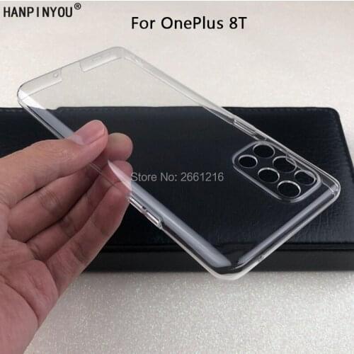 For OnePlus 8T OnePlus8T 8 T 1+8T 6.55" Hard PC Camera Protect Case Ultra Thin Clear Hard Plastic DIY Full Cover Protective Skin