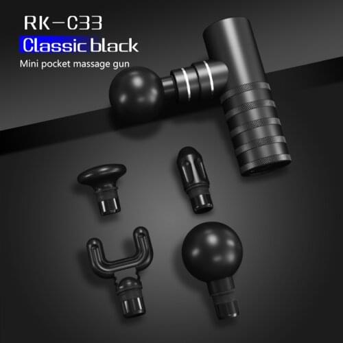 Electric Mini pocket massage gun Body Neck Muscle Massager Fascia Gun for Exercising Fitness Relaxation Slimming Pain Relief