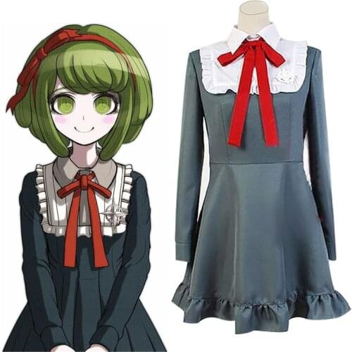 Game Danganronpa Another Episode:Ultra Despair Monaca Towa cosplay Costume Dress Custom size Anime Monaka Monaca Towa Cosplay