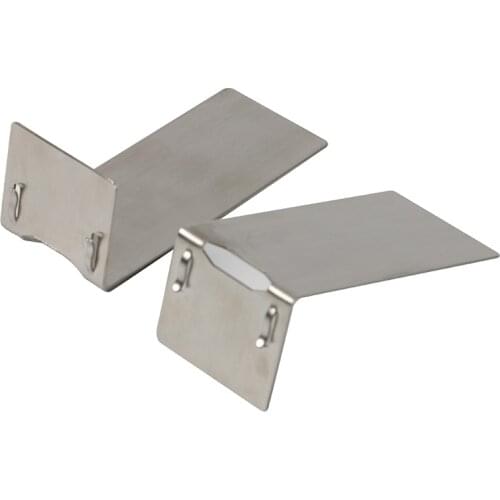 L Shape Shelf Top Stainless Steel Label Sign Price Tag Food Name Card Info Clip Display Stand Talker Rack