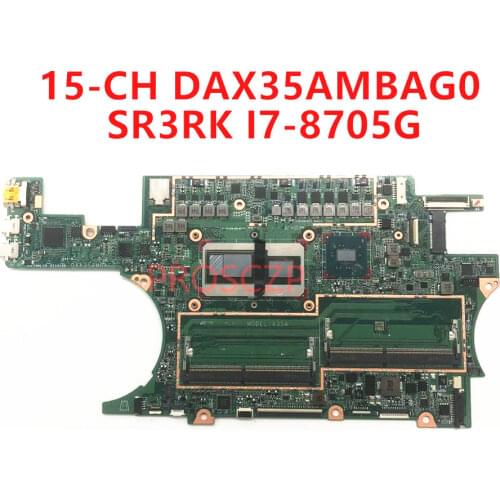 FOR HP 15-CH Laptop motherboard DAX35AMBAG0 with SR3RK I7-8705G 100% working well