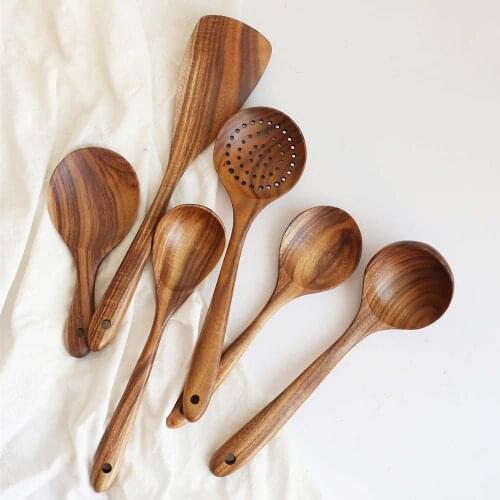 Spatula Cooking Utensils Home Lightweight Spoon Kitchen Wooden Durable Hanging Tool Kitchenware