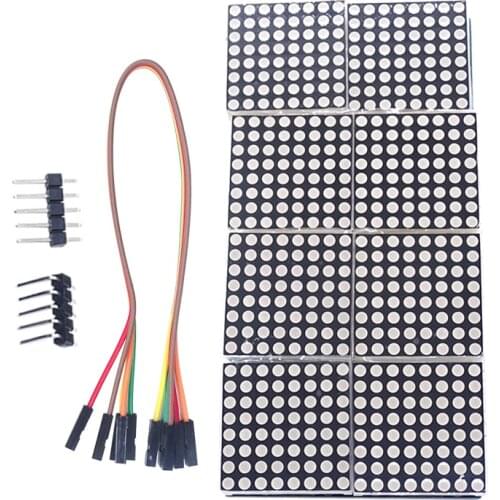 1pcs MAX7219 dot matrix module 8 dot matrix 2*4 display module MCU control driver module