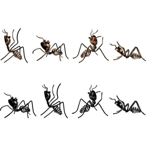 Tabletop Wine Bottle Holder Countertop Centerpiece Metal Wire Ant Statue Sculpture, Free Standing