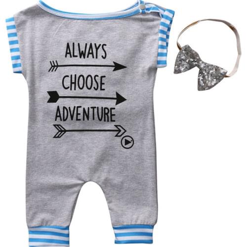 New Adorable 2Pcs Toddler Newborn Baby Boys Girls Cotton Romper Headband Jumpsuit Outfits Sunsuit Casual Rompers Clothes