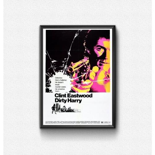 Dirty Harry (1971) Poster Neo-Noir Action-Thriller Film Wall Decor Clint Eastwood Print Art Gift