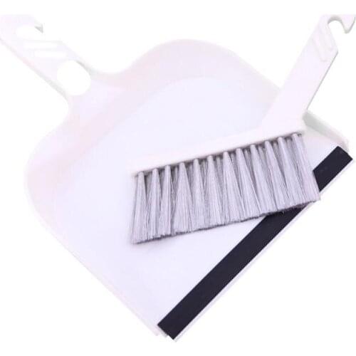 Portable Desktop Keyboard Sweep Brush Hanging Mini Broom Dustpen Cleaning Tool