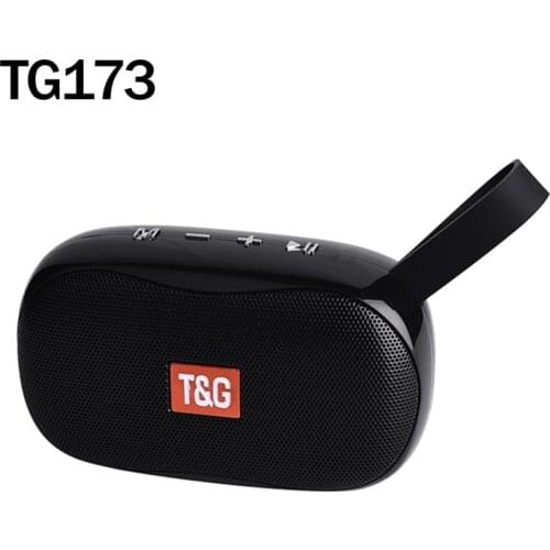 Small Portable Bluetooth Speaker Outdoor Wireless Speaker 3D Stereo Surround Sound Support FM Radio Microphone Hands-Free TG173