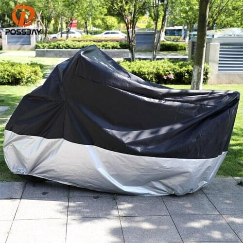 POSSBAY Motorcycle Covers Moped All Scooter Outdoor Covering for Honda Harley Yamaha Waterproof Dustproof Rain UV Protective