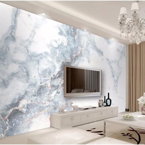 Simple Luxury Modern Striped Marble Textured Wallpaper For Walls Living Room Sofa TV Background Decor Marble mural wallpaper