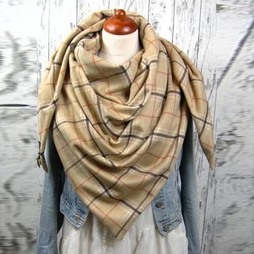 MIARHB 2020 Fashion Women Printing Button Soft Wrap Casual Warm Scarves Shawls echarpe pour femme bufanda para mujer