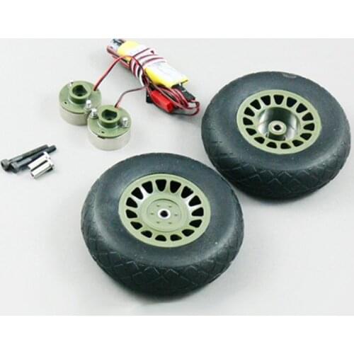 Brake System With Wheels For Sky Flight Hobby B25 Apache Princess Rc Warbird Plane