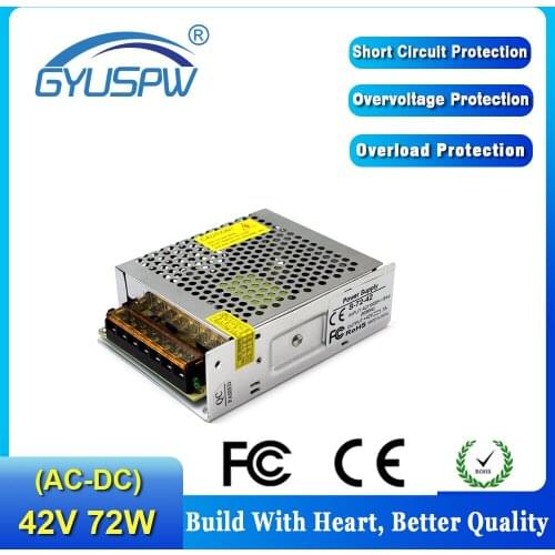 Transformer 110V 220V AC To DC42V 1.7A 72W Best Price Power Supply Switching For Stepper Motor Equipment CCTV 3D Printer
