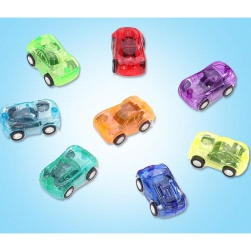 Pull Back Mini Vehicle Cartoon Car Birthday Party Toys for Boys Funny Baby Kids Educational Model Plastic