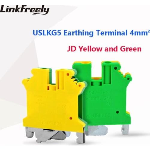USLKG5 Electrical Wire Screw Earthing Terminal Connector USLKG2.5 -50mm^2 Faston Crimp Terminal Block Wire Joint Clamp
