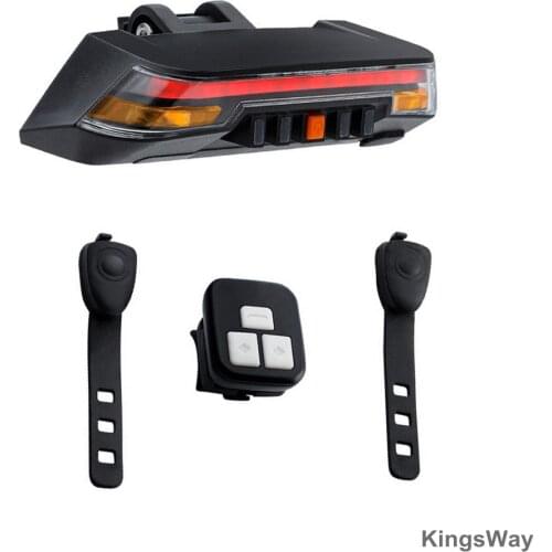 Bicycle Rear Light Laser Tail Lamp Wireless Remote Smart USB Rechargeable Bike Cycling Accessories Turn Led