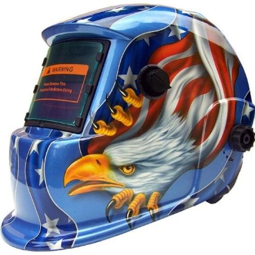 High Performance Welding Mask Solar Auto Darkening Welding Helmet cap Arc Tig Mig Grinding Eagle Welding &amp Soldering Supplies