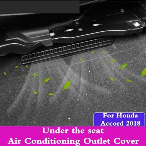 1 Pair Car Air conditioning Outlet Cover Back Seat Under Car Rear Seat Air Conditioning Vent Cover Net For Honda Accord 2018