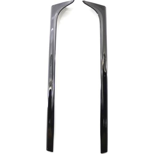 1 Pair Back Window Rear Spoiler Side Wing Splitter Trim Side Spoilers Left + Right for VW Polo 2011-2017 Gloss Black