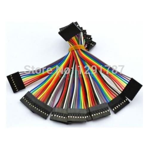 10pcs 8pin 10cm 2.54mm Female to Female jumper wire Dupont cable for Arduino